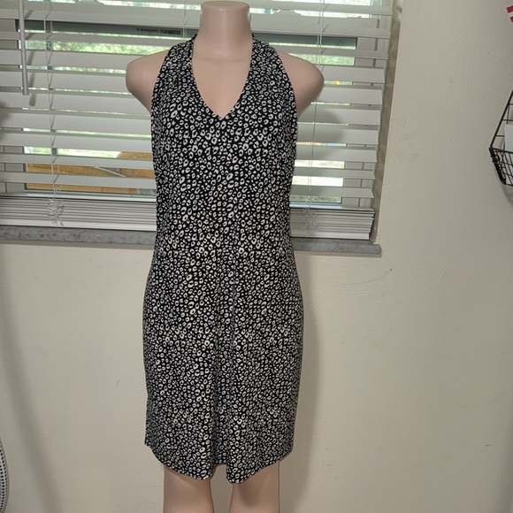 Tommy Bahama Black and White Halter Dress - Picture 3 of 7